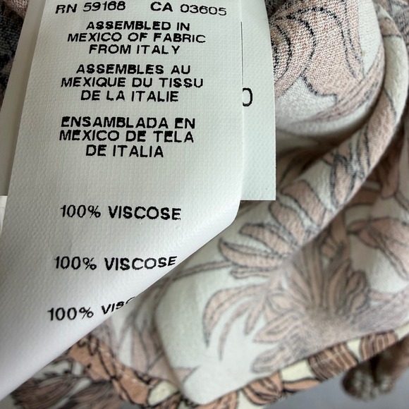 Karen Kane Womens Flowy Floral Peasant Blouse Top 1X NWT $148 Romantic Boho - Picture 11 of 12